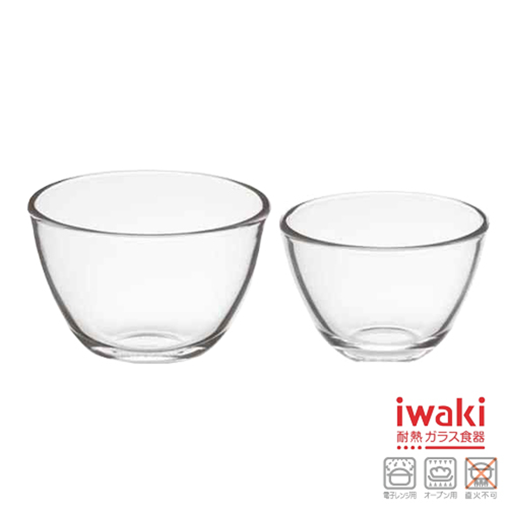 【iwaki】耐熱玻璃布丁杯套組