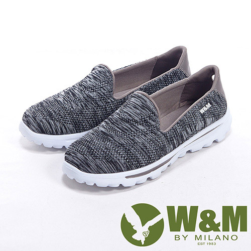 W&M BOUNCE 超彈力舒適針織增高鞋女鞋-黑