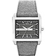 A│X Armani Exchange 立體視覺方型腕錶-灰/43mm product thumbnail 1