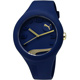 PUMA Form 嶄新藝術立體設計矽膠腕錶-深藍x金/42mm product thumbnail 1