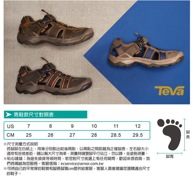 TEVA 美國 男 Omnium 2 護趾水陸機能涼鞋 橄欖綠