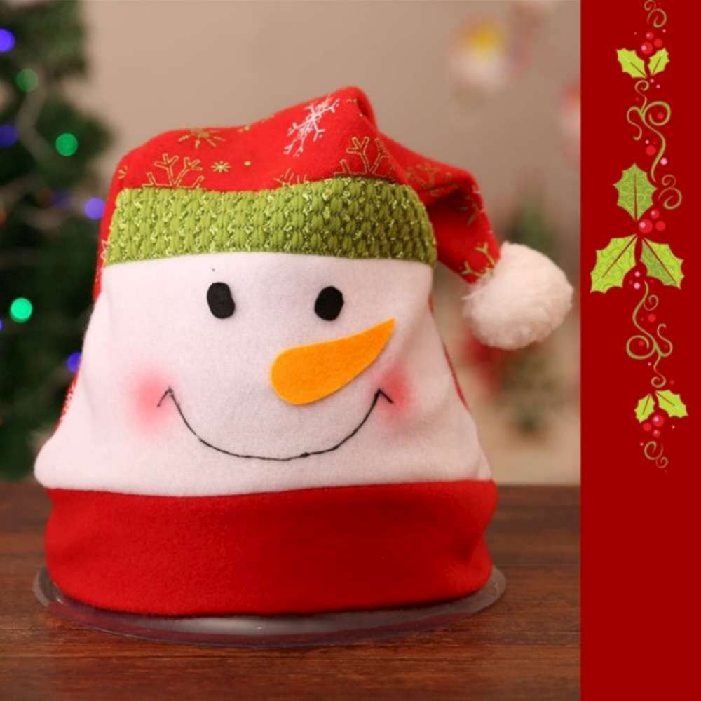 耶誕派對-可愛雪人雪花帽