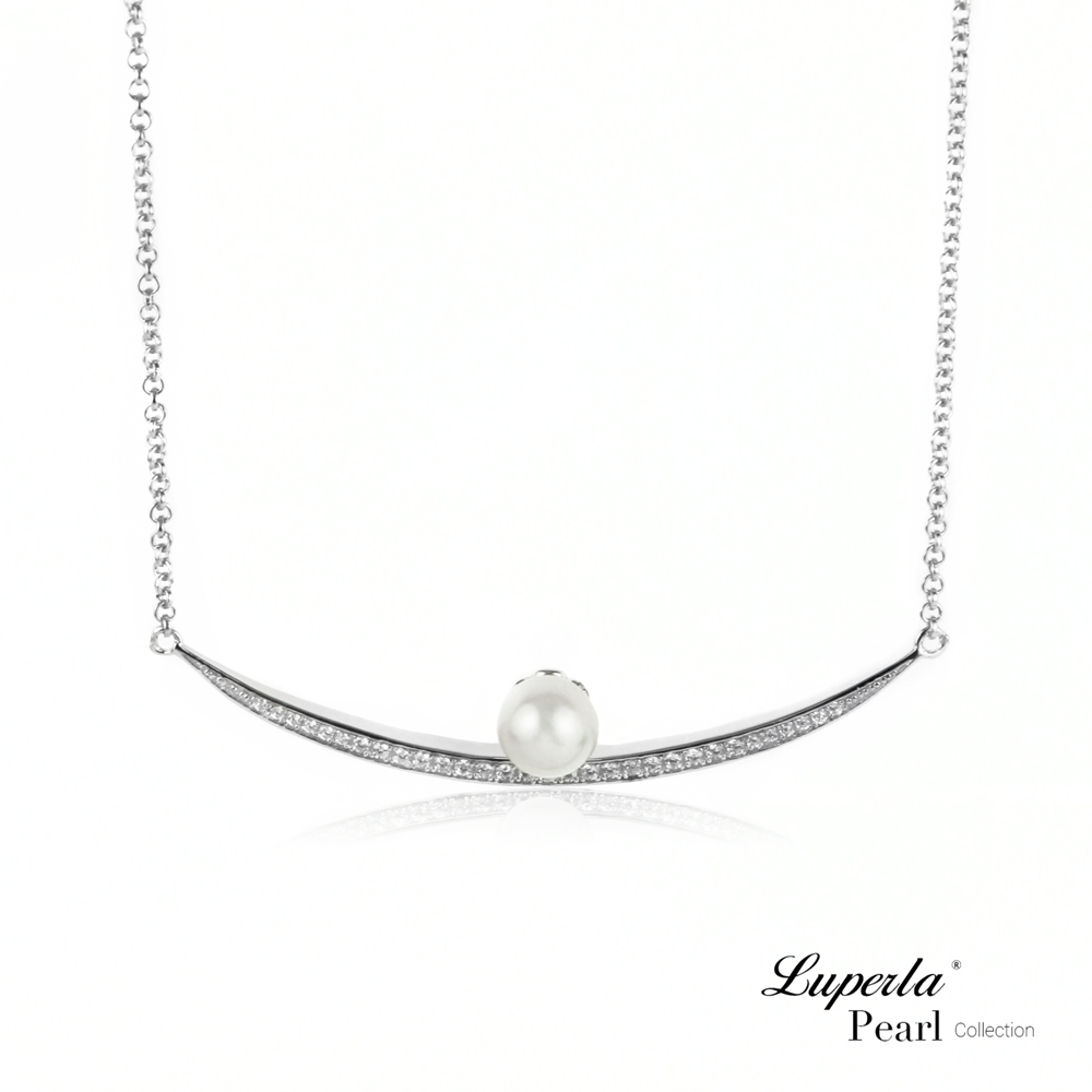 大東山珠寶 淡水珍珠純銀晶鑽墬飾 屬於妳的溫柔時光