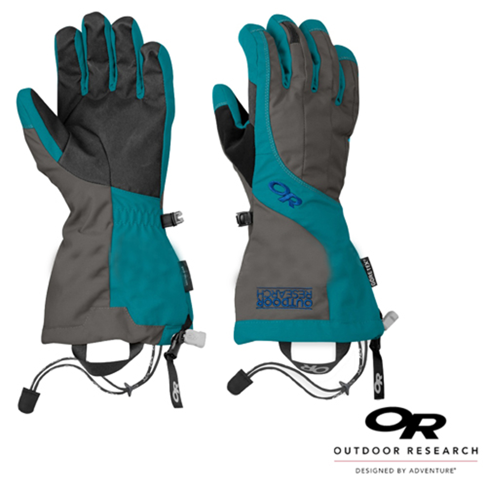 【Outdoor Research】女 Gore-Tex 雙層防風防水透氣保暖手套_藍