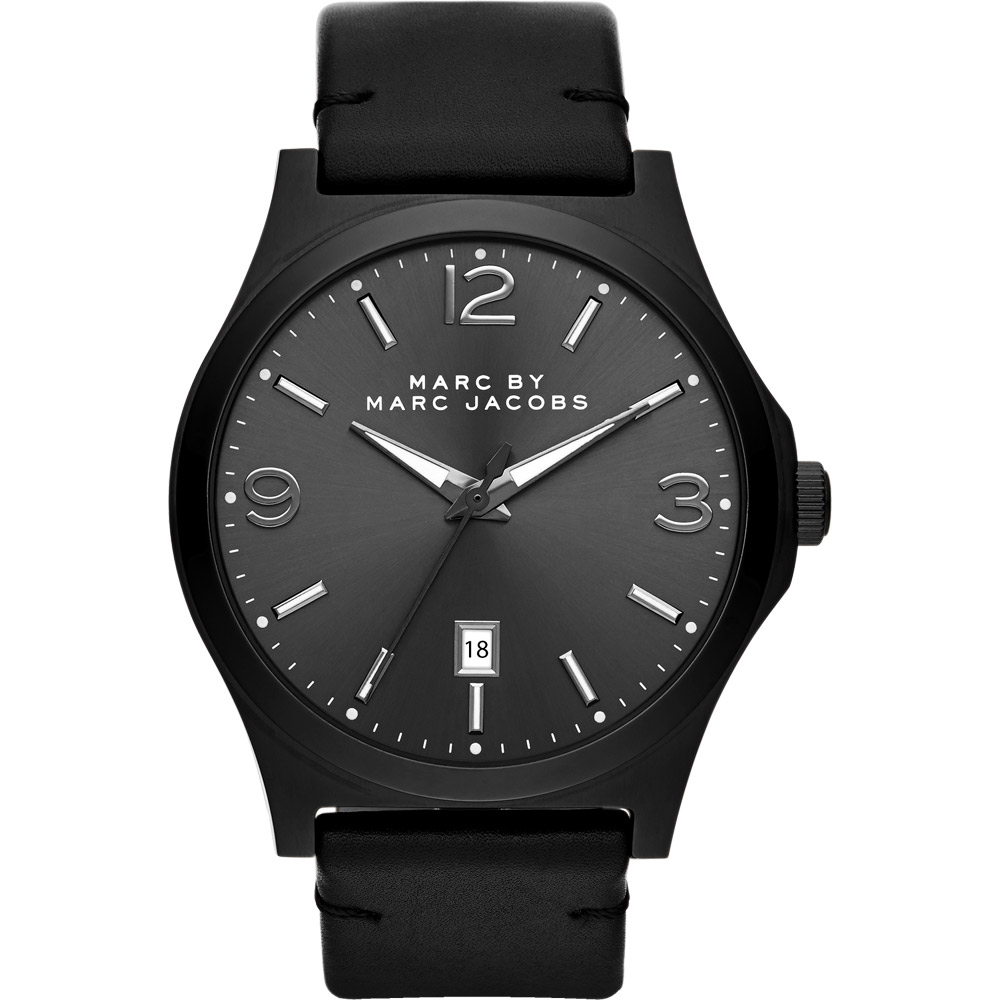 Marc Jacobs Danny 都會時尚腕錶-IP黑/43mm