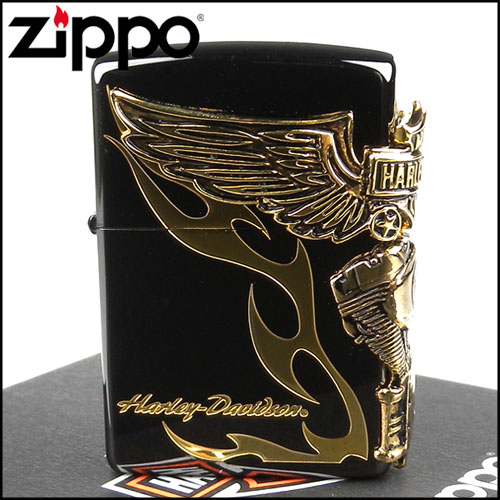 【ZIPPO】日系~Harley-Davidson-哈雷-離子噴鍍表面加工打火機-金