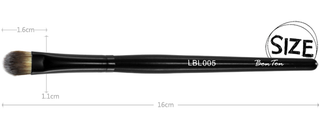 BonTon 墨黑系列 遮瑕刷(中) LBL005 三色纖維直毛