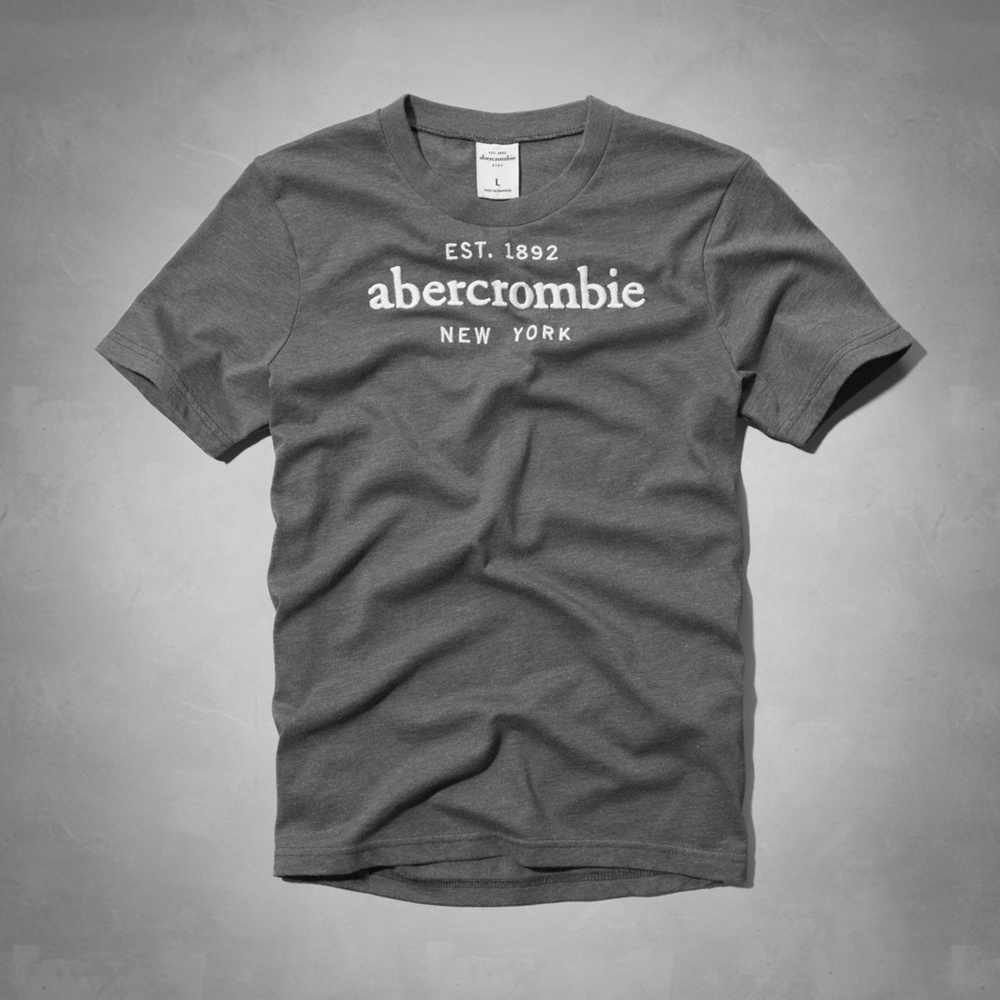 AF a&f Abercrombie & Fitch 短袖 小孩T 灰色 036