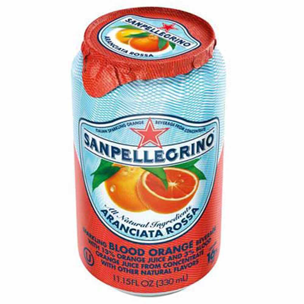 S.Pellegrino 聖沛黎洛氣泡水果飲料-紅橙口味(330mlx12瓶)