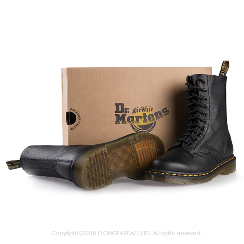 (女) Dr.Martens-經典1490 10孔馬汀靴*黑色