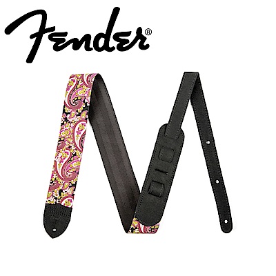 FENDER Paisley 牛仔布經典背帶 粉色款