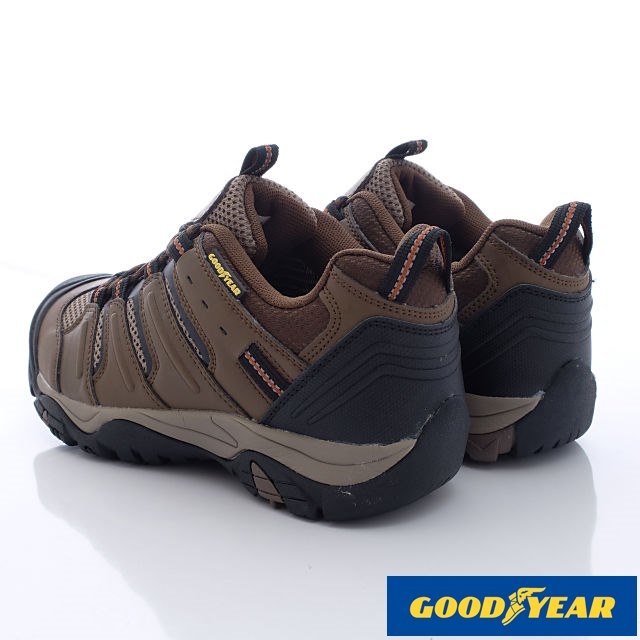 GOODYEAR-護趾寬楦越野登山鞋-MOSI3593咖