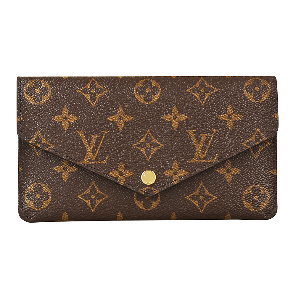 LV M62203經典JOSEPHINE系列Monogram花紋牛皮釦式子母長夾(芭雷粉)