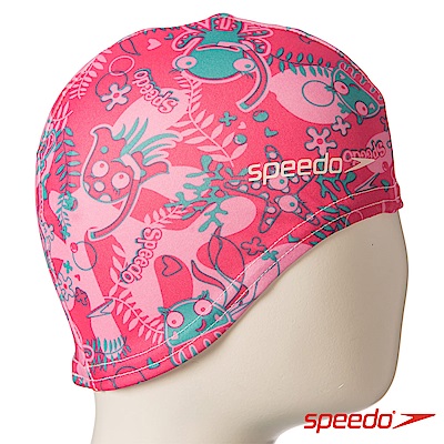 SPEEDO 兒童 尼龍泳帽 Sea Squad 粉紅