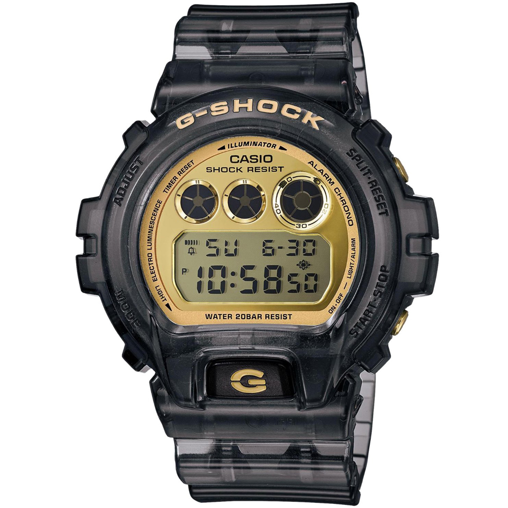 G-SHOCK 潮男時尚新領導休閒運動錶-果凍灰/49mm