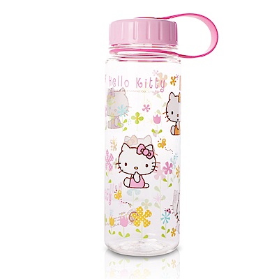 HELLO KITTY樂活優質水壺500ML-花草繽紛