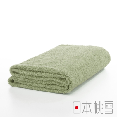 日本桃雪精梳棉飯店浴巾(豆綠)
