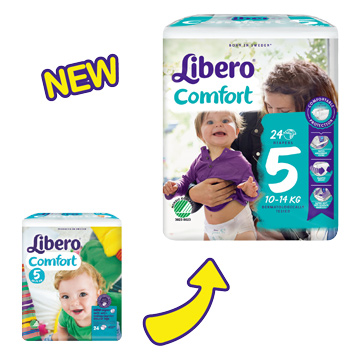 Libero麗貝樂 黏貼式嬰兒紙尿褲(5號L)(24片x8包)/箱