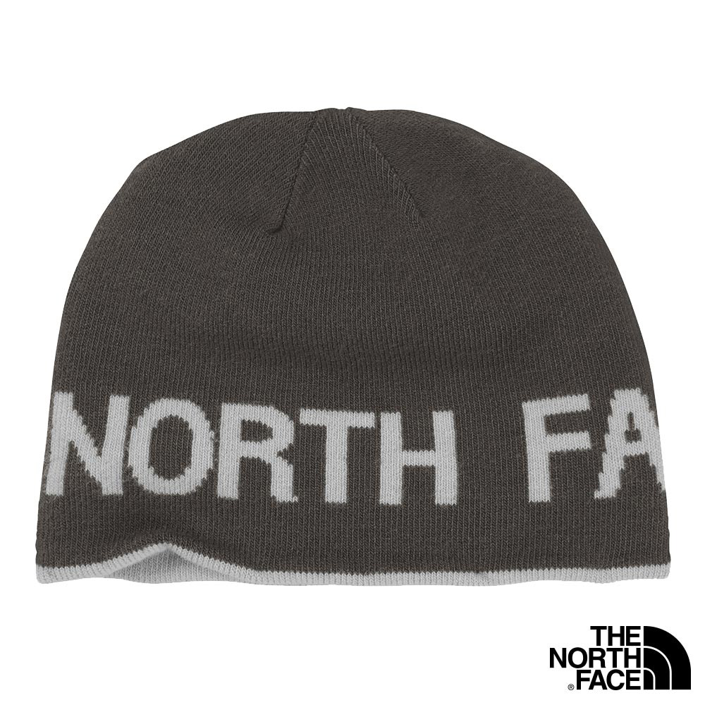The North Face HIGHLINE BEANIE雙面保暖帽 瀝灰