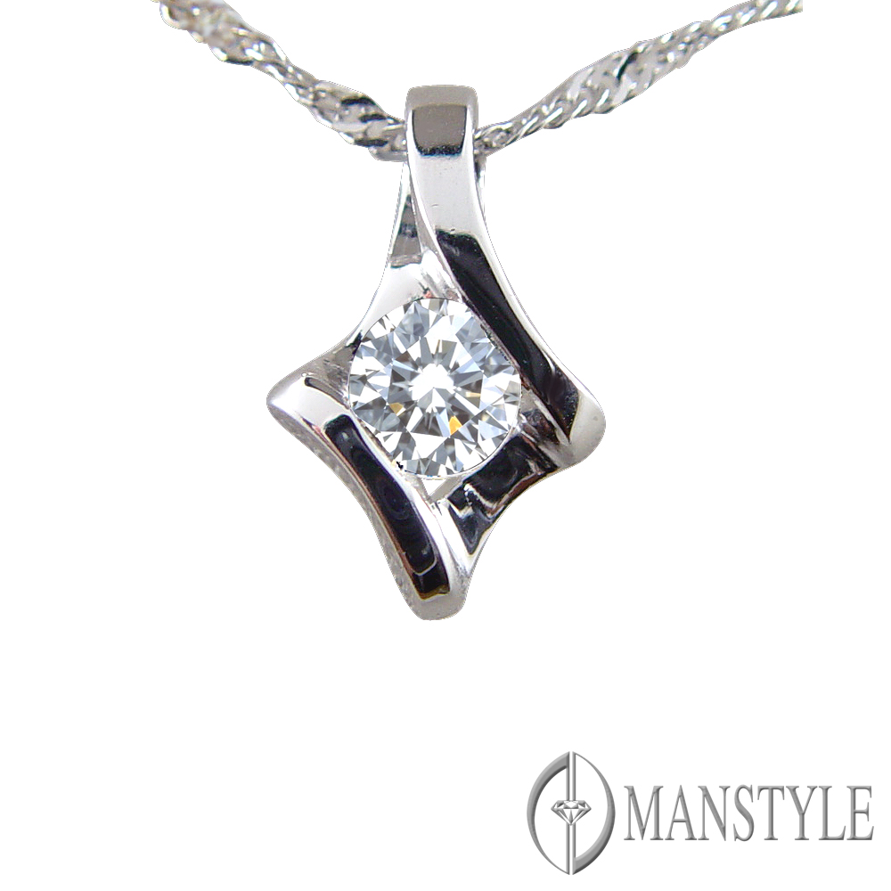 MANSTYLE「永恆真意」0.50ct 八心八箭鑽墜