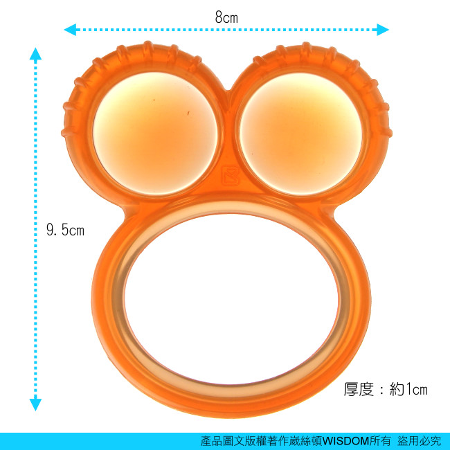 【貝喜力克】嬰兒固齒玩具(雙圓)-2入