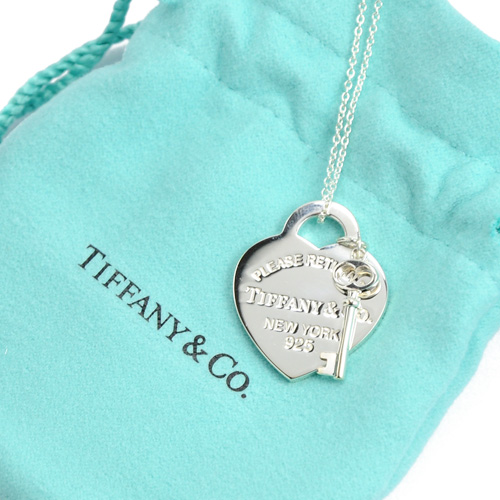 Tiffany&Co. Return to Tiffany 經典愛心鑰匙純銀項鍊