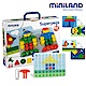 【西班牙Miniland】3.9CM大拼豆幼兒64顆學習組-附透明板/圖卡 product thumbnail 1