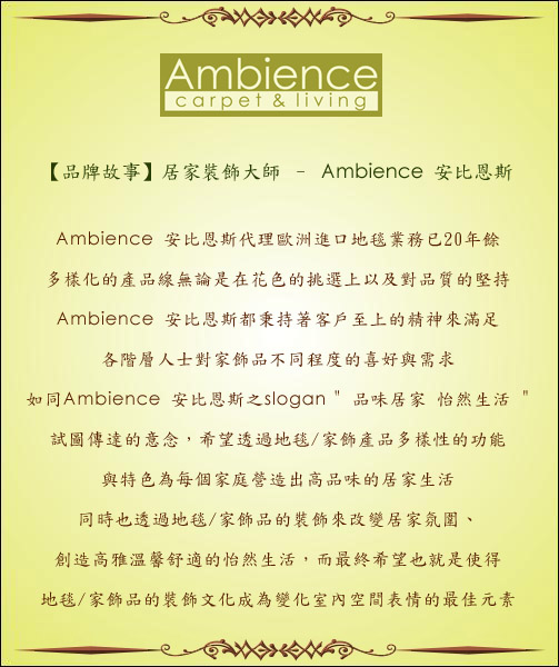 【Ambience】比利時 Cosiline超柔細雕花地毯-格子