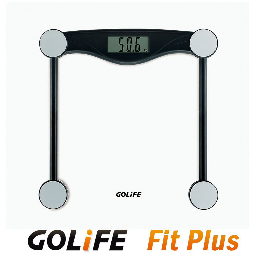 GOLiFE Fit Plus藍牙智慧BMI電子體重計(by PAPAGO)-黑-快速到貨