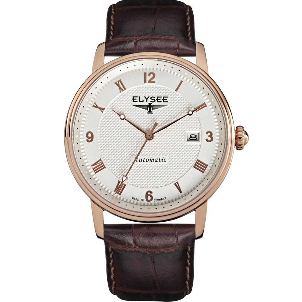 ELYSEE Monumentum 紳士自動機械錶-白/41mm