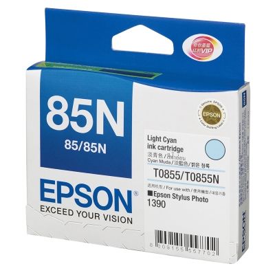 EPSON NO.85N 原廠淡藍色墨水匣(T122500)