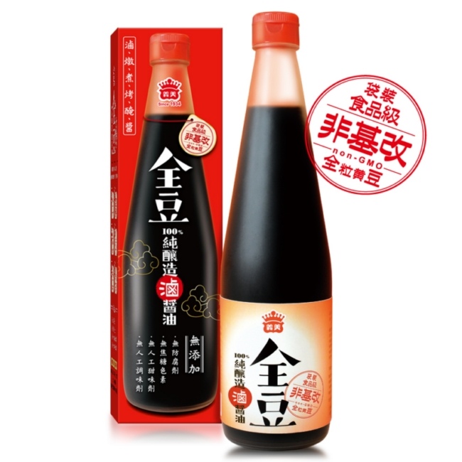 義美 全豆純釀造滷醬油(520ml)