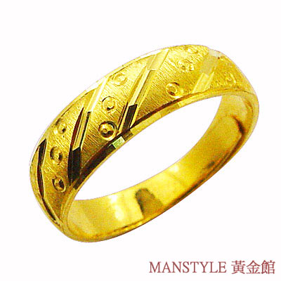 MANSTYLE「契合」黃金戒指