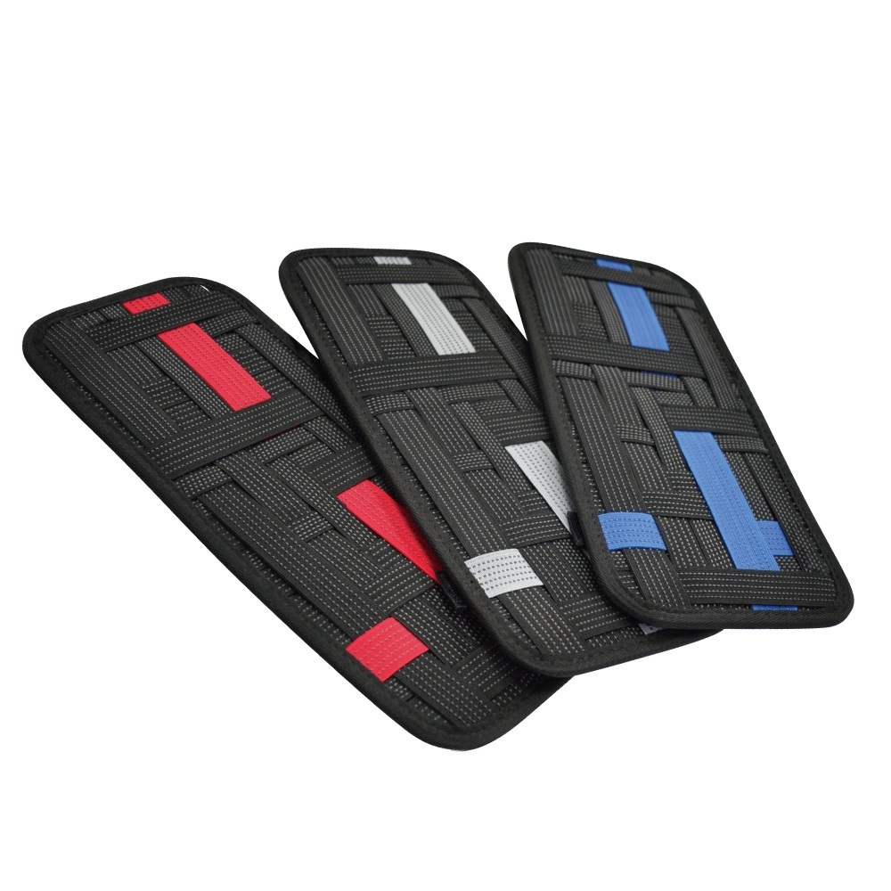 勁酷彈力夾板-三色可選 多功能收納置物袋 遮陽板套 汽車居家外出皆適用-快