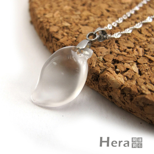 Hera頂級冰種水沬玉水滴項鍊