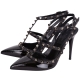 VALENTINO Rockstud Noir Ankle 漆皮高跟鞋(黑) product thumbnail 1