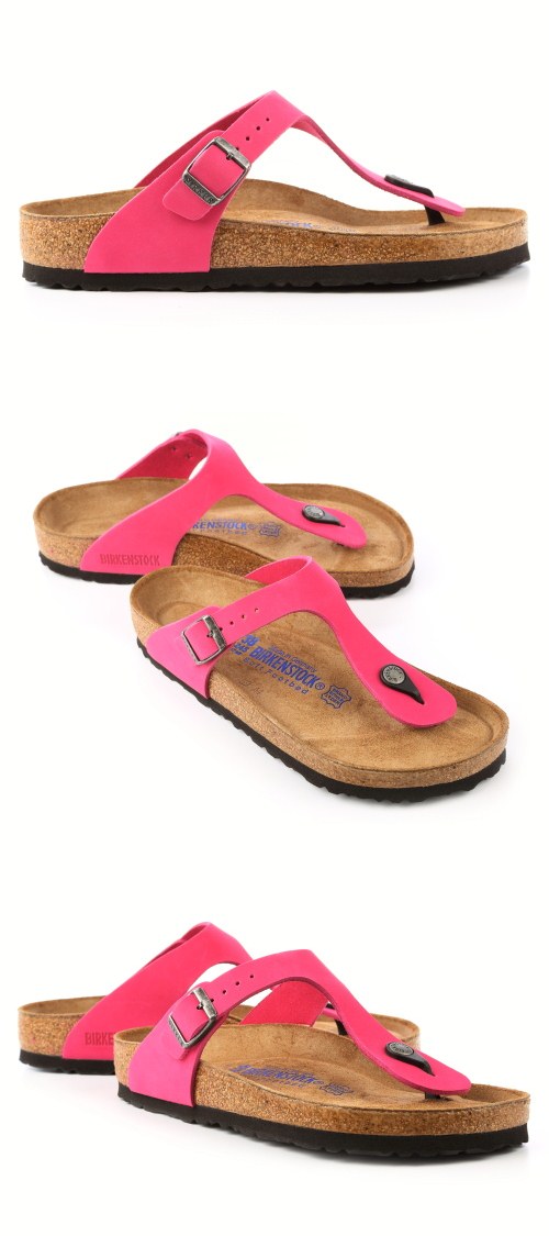 勃肯BIRKENSTOCK 847641。吉薩夾腳拖鞋(粉紅色)