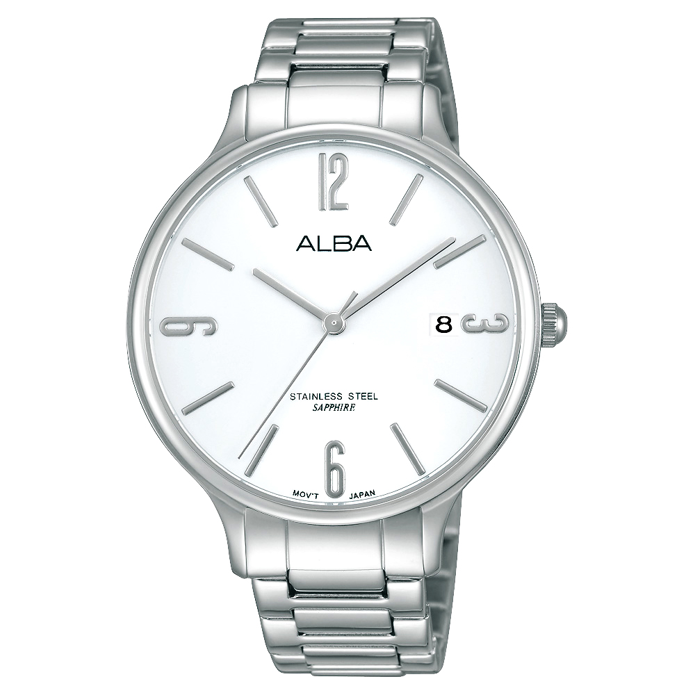 ALBA 日系元素時尚石英腕錶(AS9909X1)-銀/38mm
