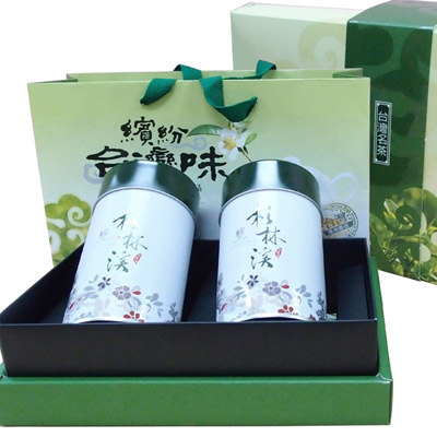 《新造茗茶》杉林溪頂級手採高山茶葉禮盒 (150g x 2罐)