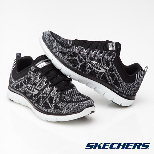 SKECHERS (女) 運動系列FLEX APPEAL 2.0-12623BKW