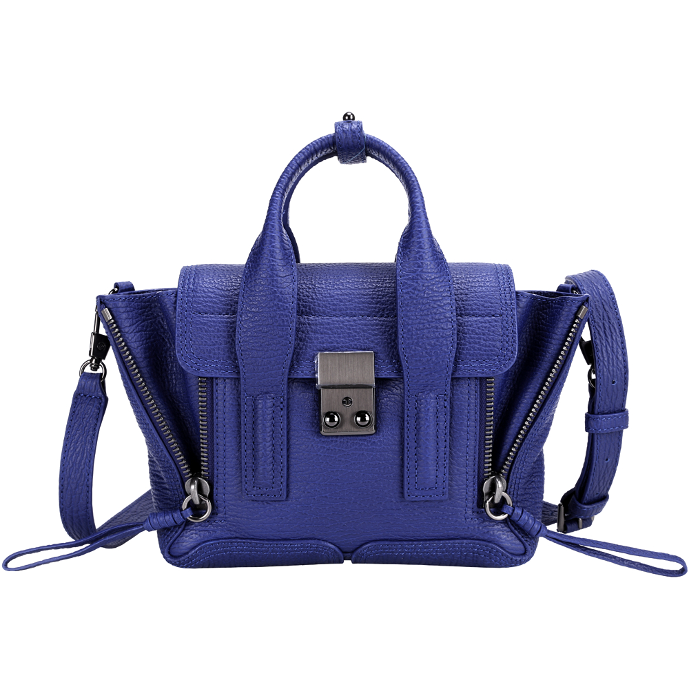 3.1 Phillip Lim Pashli mini 牛皮兩用提包(寶藍色)