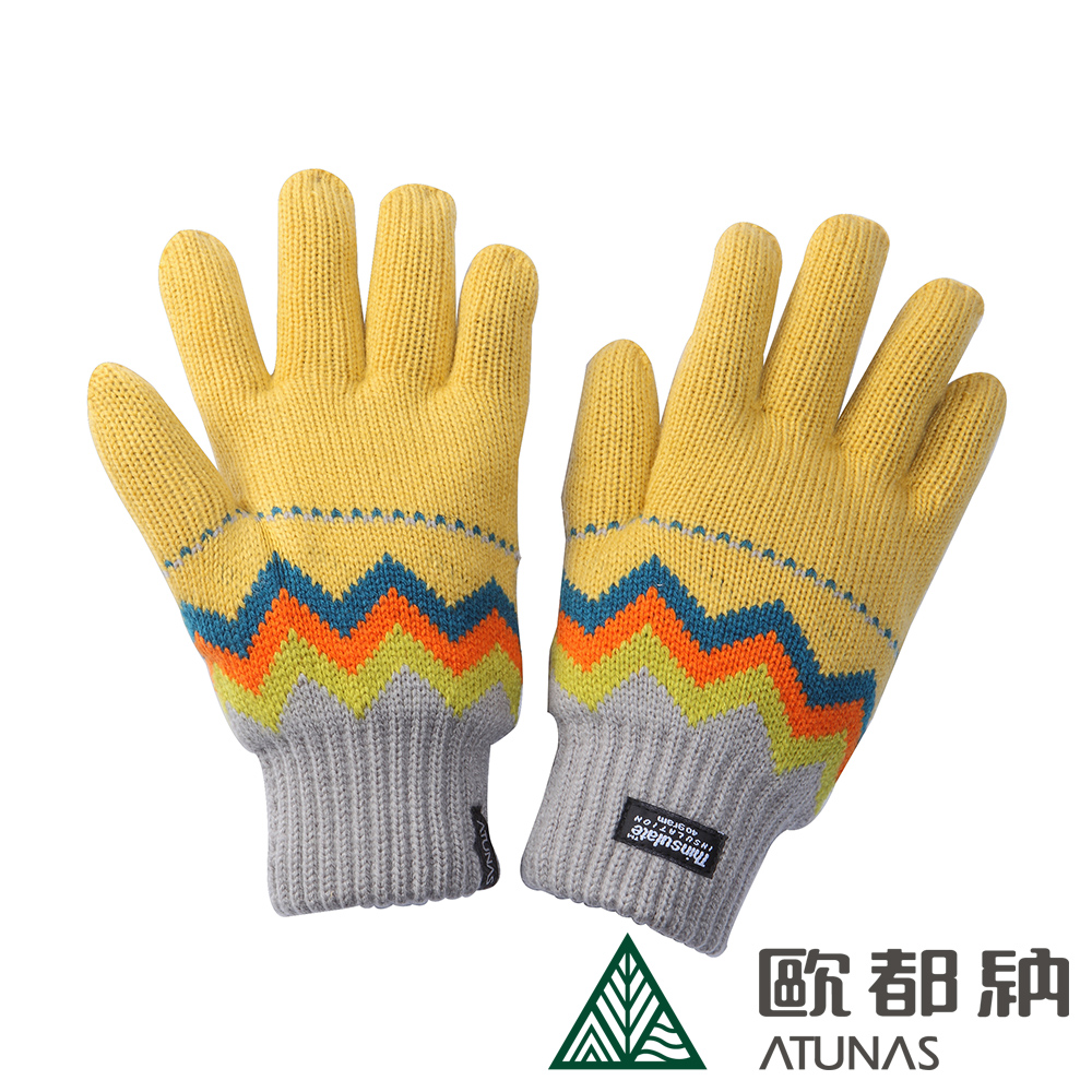 【ATUNAS 歐都納】3M保暖手套 冬季出遊/賞雪配件 A-A1234 卡其黃