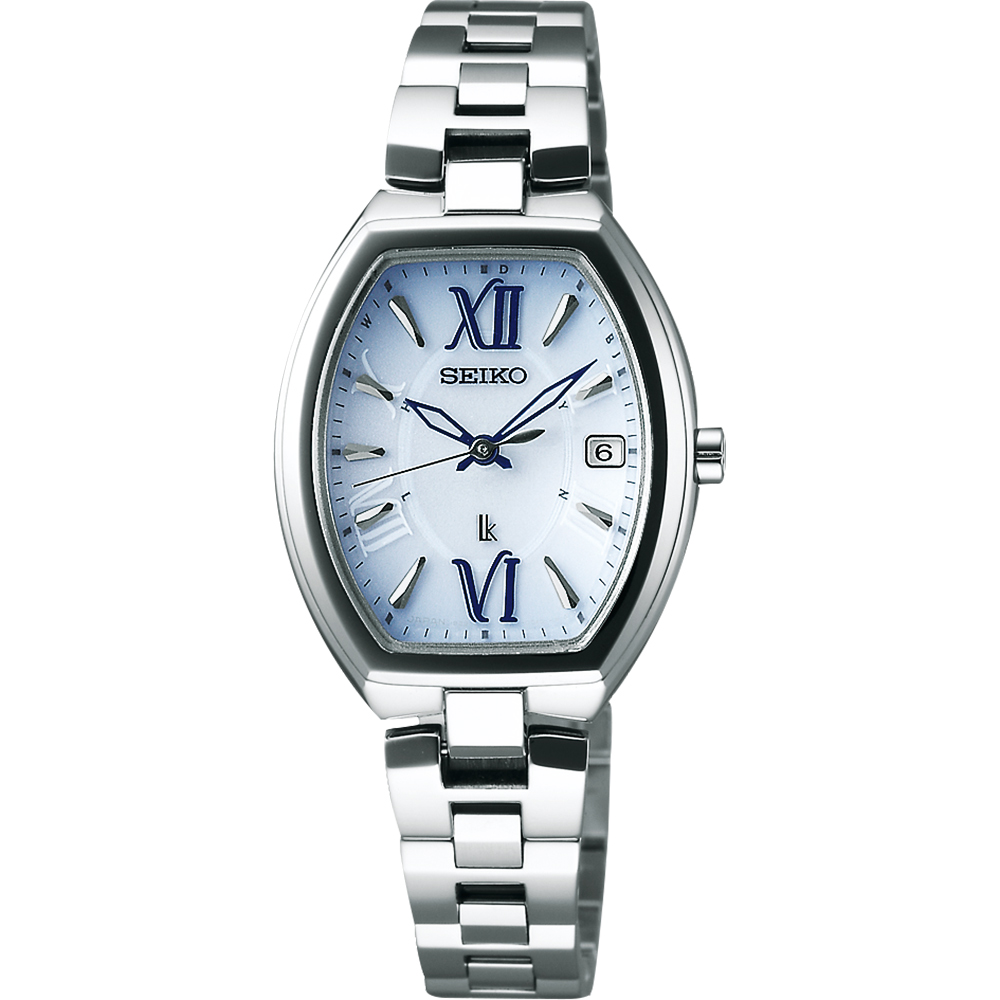 SEIKO LUKIA 鈦優雅太陽能電波腕錶(SSQW027J)-藍x銀/26mm