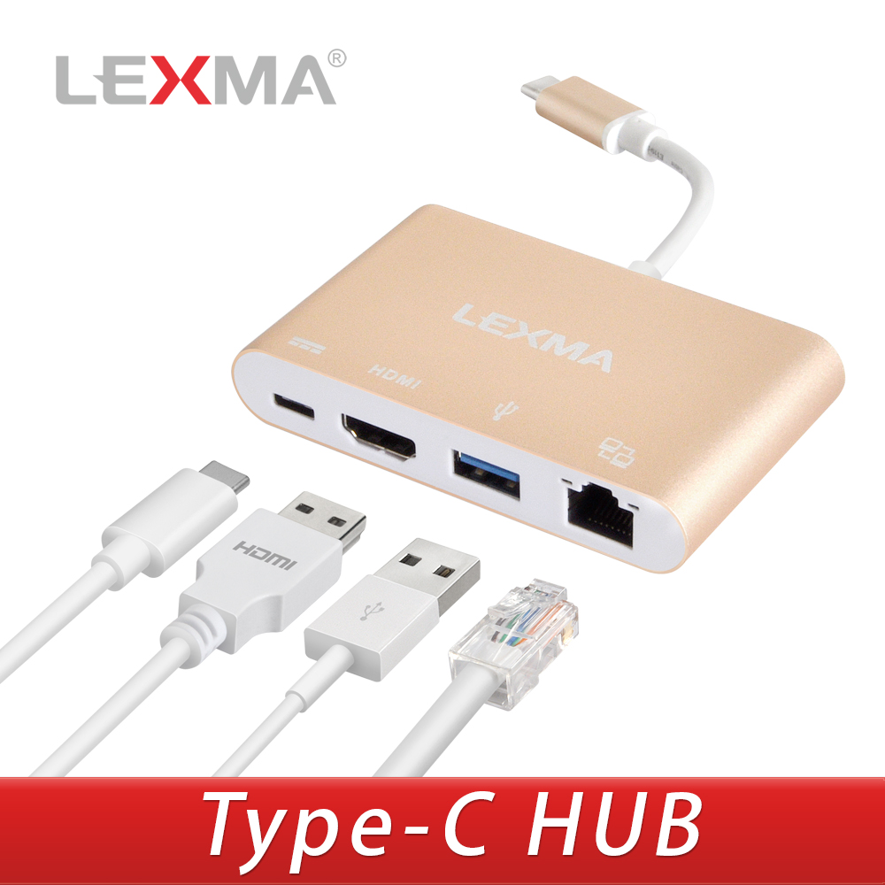 LEXMA USB-C四合一轉接器