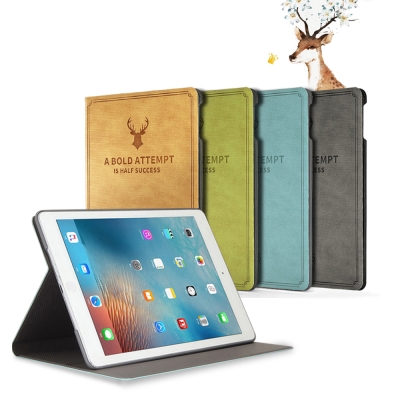 ANTIAN iPad Mini4 智慧休眠平板電腦皮套 北歐風鹿紋皮套