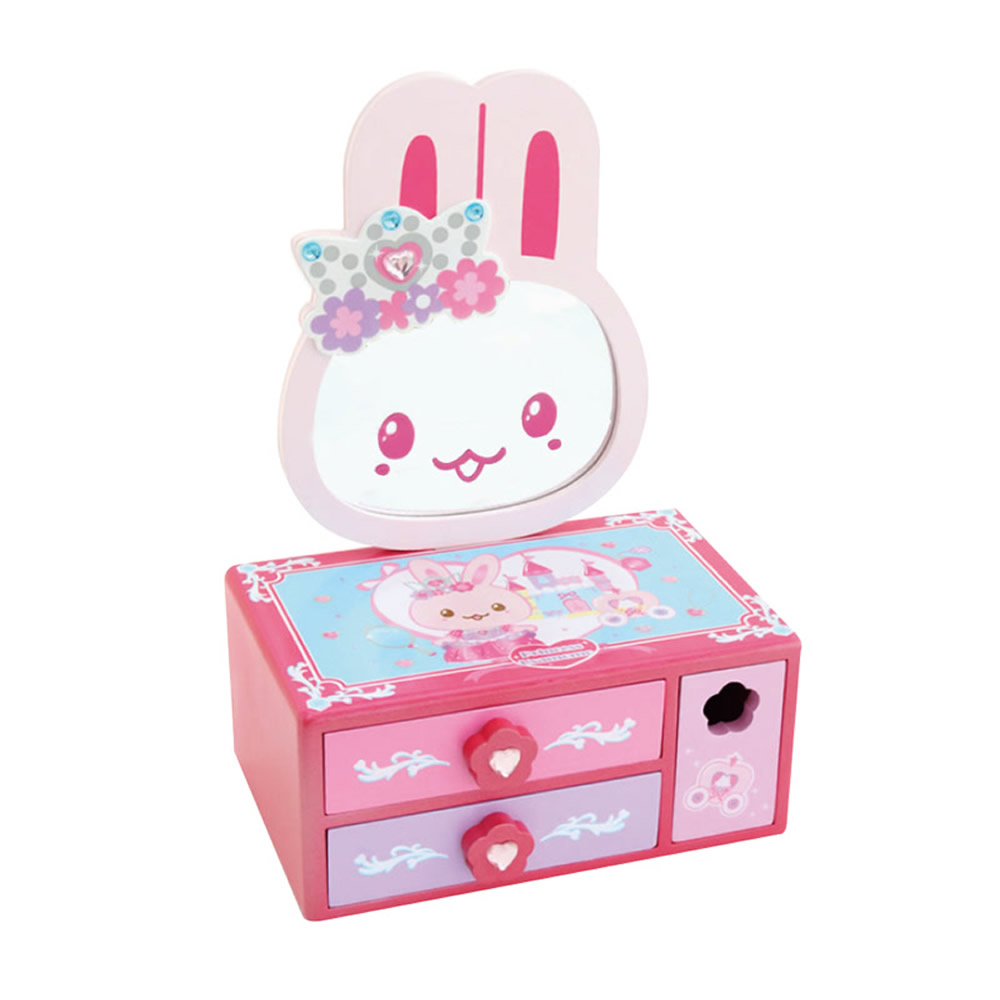 日本Mother Garden - 小白兔多功能化妝/收納盒-華麗公主