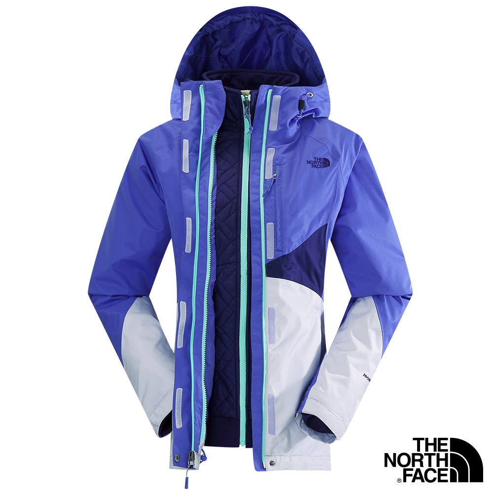 The North Face 女 HyVent 兩件式外套 星空紫/柔紫/石榴紫