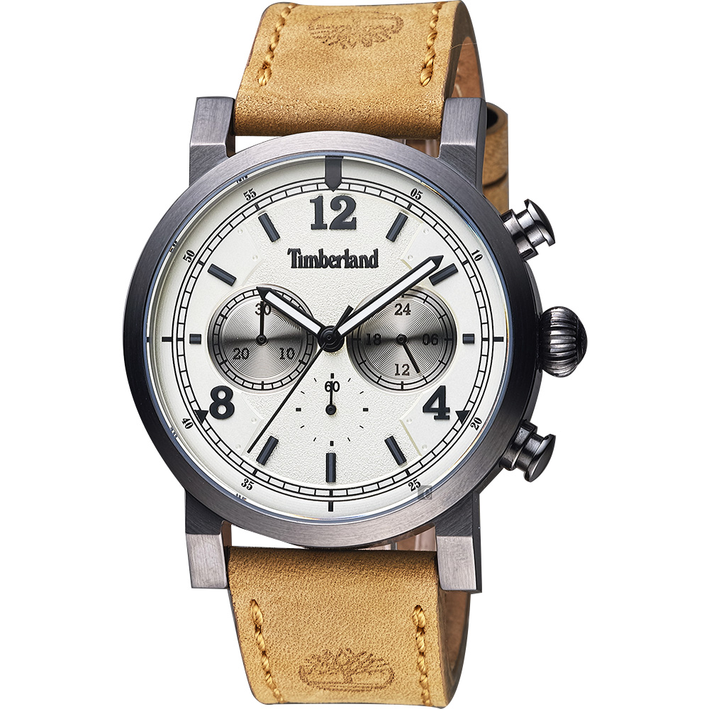 Timberland Templeton 率性計時腕錶-米x卡其/43mm