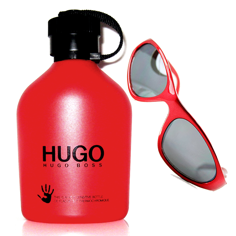 HUGO BOSS RED 紅 男性淡香水150ml 贈UMBRO隨機太陽眼鏡