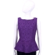 BOUTIQUE MOSCHINO 紫色蕾絲織花無袖上衣 product thumbnail 1